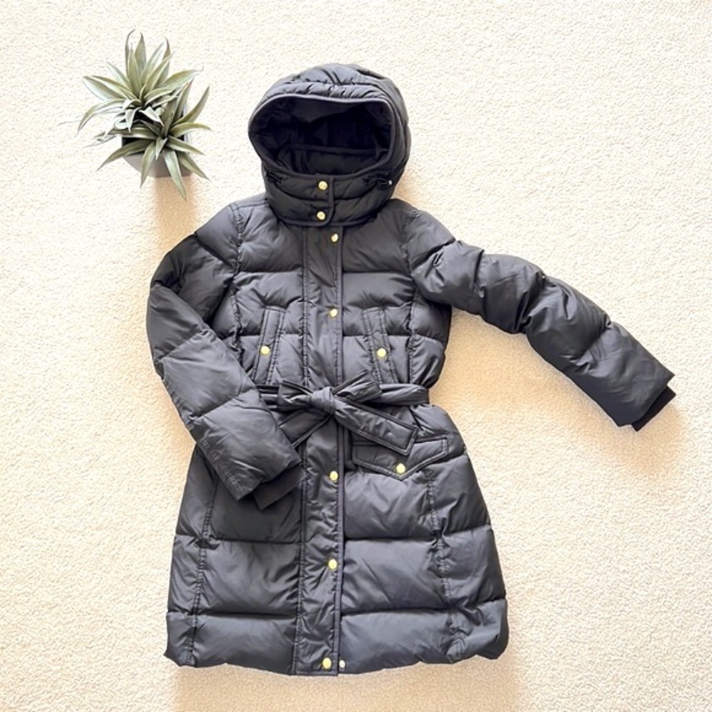 J. Crew Wintress Belted Puffer Coat
